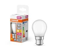 OSRAM Lámpara LED Superstar Plus Filamento P60 5,5 W 927, 2700 K blanco cálido, B22d, mate, 806 lm, Ra≥90, regulable