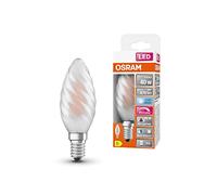 Osram Lamps Lampada LED, Candela Ritorta, E14, 3.4 Watt, Bianco, Bianco Freddo, 4000 Kelvin