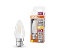Osram Lamps Lampada LED, Forma a Candela, B22D, 3.4 Watt, Bianco, Bianco Caldo, 2700 Kelvin