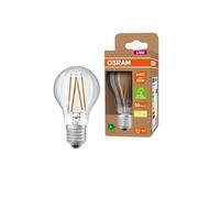 OSRAM LED a risparmio energetico, lampadina a filamento di vetro, E27, bianco caldo (3000K), 4 watt, sostituisce la lampadina da 60W, altamente efficiente e a risparmio energetico, confezione da 6