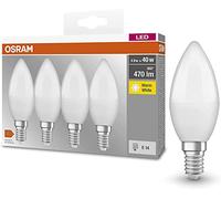 OSR 405807581947 - Lampada LED BASE E14, 5,7 W, 470 lm, 2700 K, 4 unità