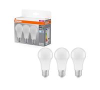 OSRAM Lampada LED Base Classic A 75 forma a goccia luce fredda attacco E27 plastica Confezione da 3 pezzi