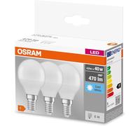 OSR 075429727 - Lampada a LED BASE RETRO E14, 5 W, 470 lm, 4000 K, confezione da
