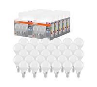 OSRAM LED BASE Classic P40, lampade LED a filamento smerigliato in vetro per base E14, forma di candela, bianco freddo (4000K), 470 lumen, sostituisce le lampadine 40W, scatola di 30 lampade