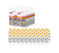 OSRAM LED BASE PIN MICRO, confezione vantaggiosa con 50 lampadine a bassa tensione, sostituisce le tradizionali lampadine PIN speciali da 10W, bianco caldo (2700K), 1W, attacco G4, vetro opaco,non dim