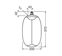 OSRAM LED Big Elipse Oval E27 12W 818 Filamento ambra dimmerabile Osram
