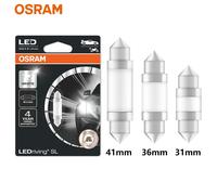 OSRAM LED C5W Festone 31mm 36mm 41mm LEDriving SL Advance 6000K Bianco Auto LED Luce di segnalazione Porta interna Lettura Lampada targa