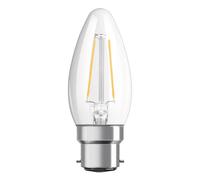 OSRAM LED candela B22d Classic B filam 2,5W trasp Osram