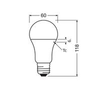 OSRAM LED Classic Star, opaco, E27, 10 W, 4.000 K, 1.055 lm Osram
