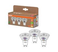 Lampadina OSRAM LED a riflettore GU10 2,5W 100° 2.700K confezione da 3 Osram
