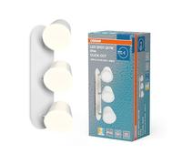 OSRAM LED Faretto triplo da bagno parete e soffitto bianco in alluminio, temperatura di colore regolabile tramite interruttore a parete, protezione IP44, lampada da montaggio per interni