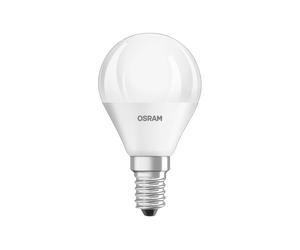 OSRAM LED goccia E14 4,9W Base P40 840 satinato 3x Osram