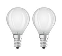 OSRAM LED goccia E14 4W bianco caldo 2x Osram