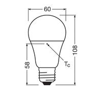 OSRAM LED Lampadina Relax/Attiva/Sleep a incandescenza E27 4,9W opaca Osram