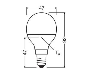 OSRAM LED Relax/Attivo/Sleep gocce E14 4,9W opaco 827/840 Osram