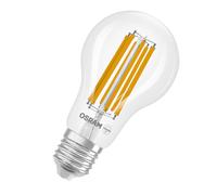 OSRAM LED Retrofit CLASSIC A in forma A, lampada LED, vetro senza piombo, traspa