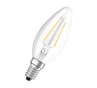 Osram LED Retrofit CLASSIC B Lampadina LED, Attacco: E14, Bianca Calda, 2700 K, 1.50 W, Equivalenti a 15 W, LED Retrofit CLASSIC P, Chiaro, Taglia Unica