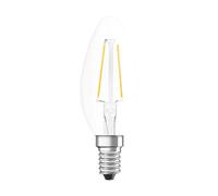 OSRAM LED Retrofit CLASSIC B Pacco da 10 x Lampadina LED, Attacco: E14, Bianca Calda, 2700 K, 1.50 W, Equivalenti a 15 W, LED Retrofit CLASSIC B, Chiaro, Taglia Unica