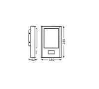 OSRAM LED-Sensor-applique da esterni LED ENDURA STYLE ENTRANCE grafite Osram