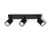 OSRAM LED Spot Elemental ceiling spotlight 3x GU10, plate, black, Aluminium/steel, adjustable, double wired