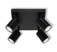 OSRAM LED Spot Elemental ceiling spotlight 4x GU10, plate, black, Aluminium/steel, adjustable, double wired