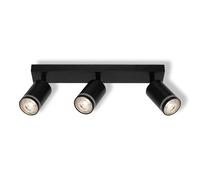 OSRAM LED Spot Pulse Ceiling Spotlight 3x GU10, Plate, Black, Aluminium/Steel/Polycarbonate, Ring, double wired