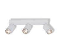 OSRAM LED Spot Pulse Ceiling Spotlight 3x GU10, Plate, White, Aluminium/Steel/Polycarbonate, Ring, double wired