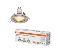OSRAM LED Spot Set Recess Essential GU10 3x2.6W GU10 Brushed Nickel