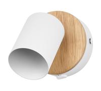 OSRAM LED Spot Wood Line Ceiling Spotlight GU10, Wall Spot, White/Wood decor, St