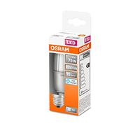 OSRAM LED Star Classic STICK, lampada LED smerigliata a forma di bastone per base E27, bianco luce del giorno (6500K), 1050 lumen, sostituzione di lampadine convenzionali da 75W, confezione da 4