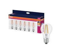 OSRAM LED Star VALUE A60, confezione vantaggiosa con 60 lampadine, sostituisce le tradizionali lampadine da 60W, bianco caldo (2700K), 6.5W, attacco E27, vetro opaco, non dimmerabile