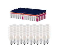OSRAM LED Star VALUE A60, confezione vantaggiosa con 60 lampadine, sostituisce le tradizionali lampadine da 60W, bianco caldo (2700K), 6.5W, attacco E27, vetro a filamento, non dimmerabile