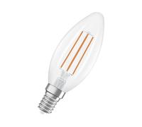 Osram LED Superstar Classic B 40 nella classica forma mini candela, corpo in vetro trasparente, 2,2 W, 470 lm, attacco E14, luce bianca calda con 2700 K, EEK A, diametro 35 mm, confezione da 2