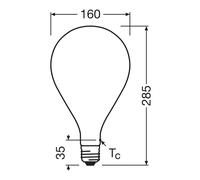Osram Vintage 1906 lampada LED Big Grape 60 E27, 2700 K, 7,3 W, 4058075836228, Big Grape 60 Vintage 1906 []