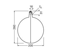 OSRAM LED Vintage Big Globe E27 4,8W 818 Filamento dimmerabile Osram