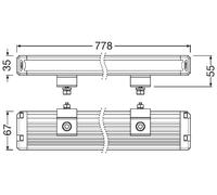 Barra LED Osram VX750-CB 85W 6000K 12/24V Fuoristrada