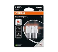 OSRAM LEDriving SL - P21/5W Principalmente per applicazioni di segnalazione/indicatori di direzione - CONFEZIONE DA 2 - Rosso
