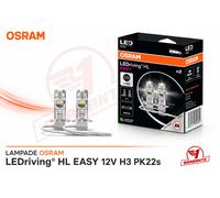 OSRAM LEDriving HL Easy 12v H3 PK22s LAMPADINE LED FENDINEBBIA BIANCO FREDDO X2