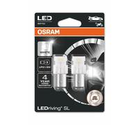 KIT 2 LAMPADINE OSRAM P21W/5W 12V LED-RIVING SL WHITE 6000K EXTRA PERFORMANCE