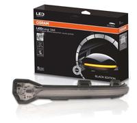 Osram LEDDMI 8V0 BK S LEDriving indicatore di direzione LED completamente dinamico - edizione nera, Nero, Set di 2