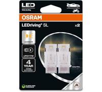 OSRAM LEDriving SL, P27/7W, Amber, Double Blister (2 lamps), LED Retrofit, offroad use only