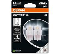 KIT COPPIA LAMPADE LAMPADINE LED W21/5W T20 WHITE 6000K 4 ANNI DI GARANZIA