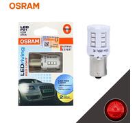 OSRAM LEDriving Standard LED P21W S25 1156 BA15s colore rosso 12V 3W Car LED anteriore segnale posteriore coda Stop luce freno coppia 7456R