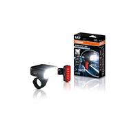 OSRAM LEDsBIKE EXPLORER X 1000 SET, set di luci per bicicletta ricaricabili - anteriore e posteriore, fuoristrada, con luce freno, tre modalità di illuminazione e luce lampeggiante, 1000 lumen