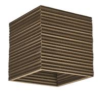 OSRAM luce a soffitto Decor Cardboard Square, col. marrone, in cartone ondulato,