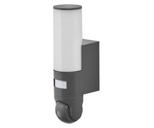OSRAM Luce esterna SMART+ WiFi con telecamera controllabile | SMART+ Wifi Wall Camera, Outdoor Lighting Accesories, Grigio scuro, dia, 25000 h, confezione da 1