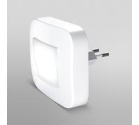 OSRAM Lunetta Luce notturna con presa e funzione di inclinazione, sensore giorno/notte integrato e adesivi luminosi, bianca in plastica (PC), protezione IP20, per camera dei bambini