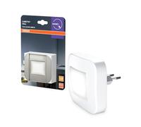 OSRAM Luce notturna con funzione di inclinazione, sensore di luce diurna, 3000K, 3lm, 0,2W, plug-and-play, bianco, per camerette e zone giorno