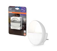 OSRAM Luce notturna con presa con dimmer touch, sensore crepuscolare e automatico giorno-notte, bianco neutro 4000K, per corridoio e cameretta dei bambini