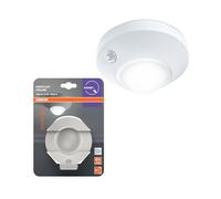 OSRAM NIGHTLUX Plafoniera, bianca, sensore di movimento, IP20, a batteria, 4000 K bianco freddo, ideale per corridoi, scale e interni